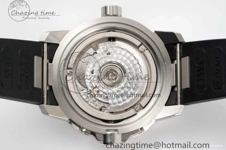 MIROTIME 1229 TechFriendly Aquatimer SS IW3290 RSF 1:1 Best Edition Black Dial on Black Rubber Strap A 7076